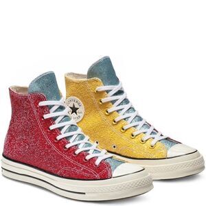 NEW Converse Chuck Taylor All Star 70 Hi X JW Anderson Glitter Pack 5 Mens 7 Wmn